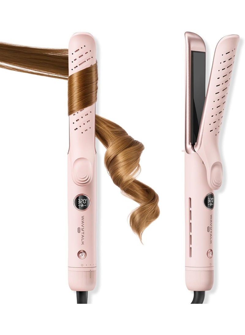 wavytalk Whirlwind Pro A12 Airflow Styler 2-in-1 Hair Straightener & Curler, 360° Cool Airflow Technology, One-Pass Styling, Less Heat Damage, Professional Hair Tool - Image 1